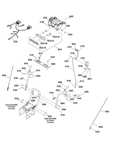 Handles And Controls Group Diagram and Parts List for 1696227-00-CL61900R  Briggs and Stratton Snow Blower